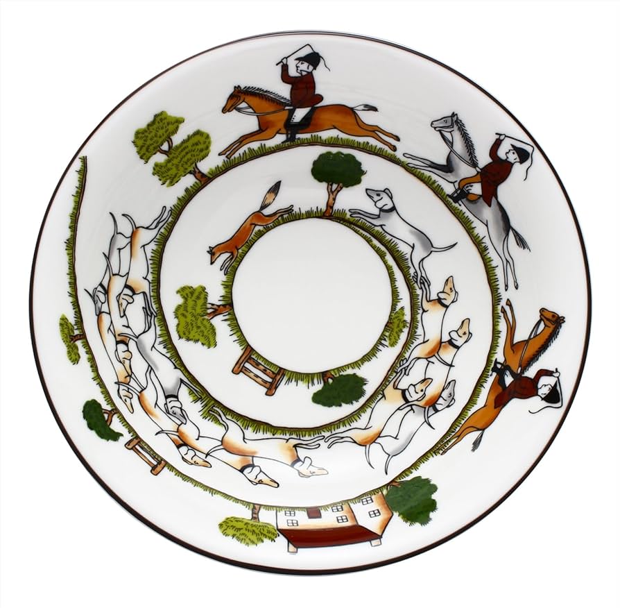 ウェッジウッドハンティングシーンサラダボール